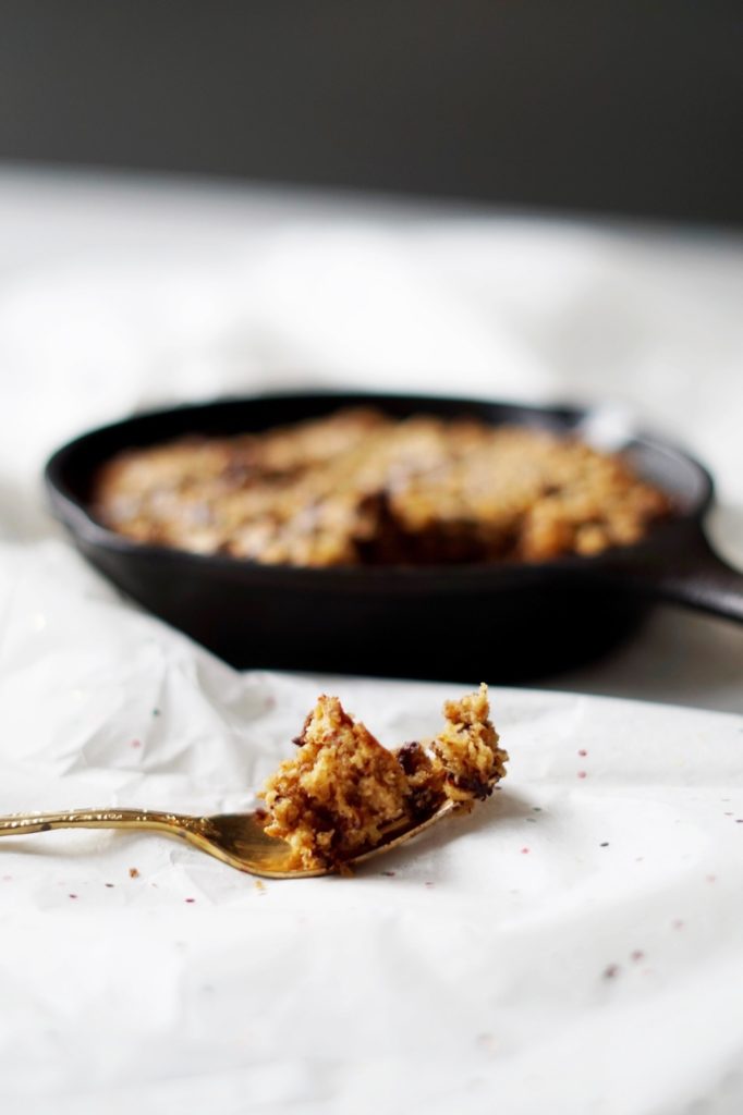 Chocolate Chip Cast Iron Cookie