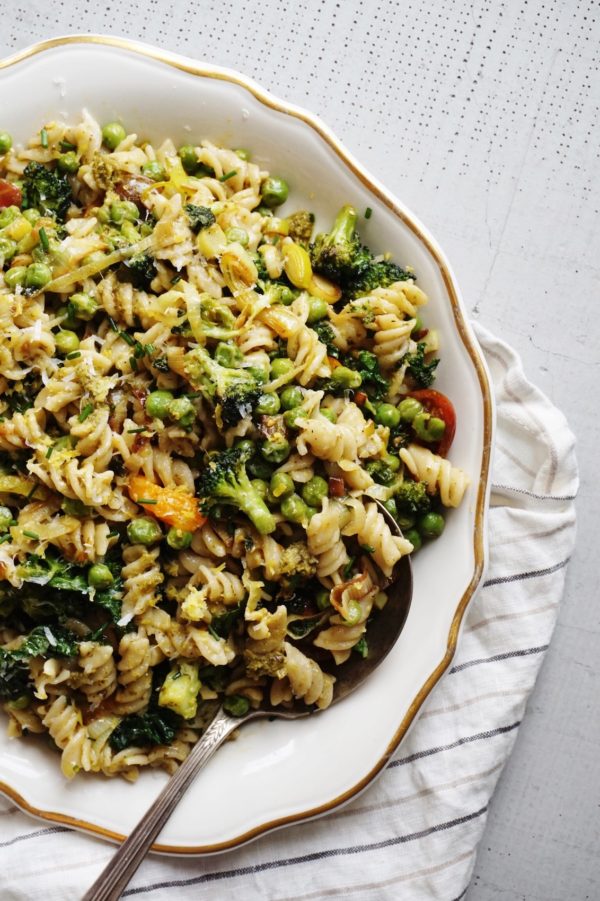 Spring Veggie Pasta With Pesto | Mackenzie's Table