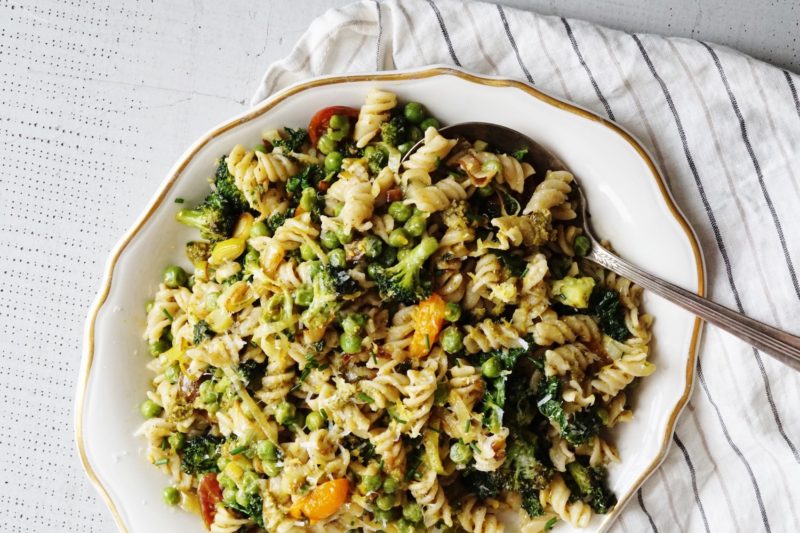 spring pesto pasta