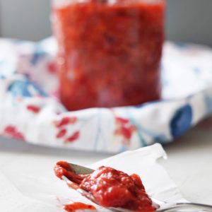 strawberry rhubarb compote