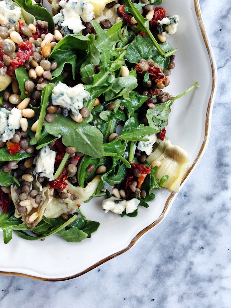 Lentil and Arugula Salad with Blue Cheese