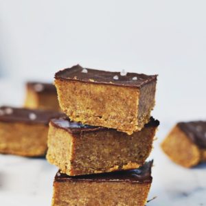 chocolate covered pumpkin cookie dough bars