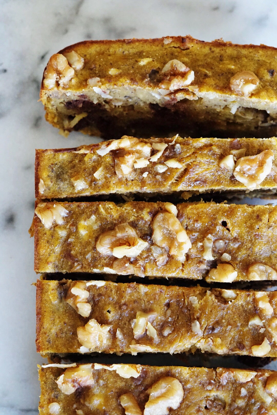 Pumpkin Banana Chocolate Chip Bread