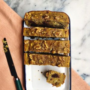 Pumpkin Banana Chocolate Chip Bread