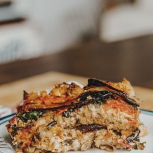 vegan and gluten free eggplant lasagna