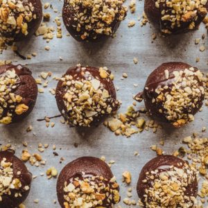 chocolate tahini truffles