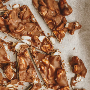 chocolate covered cashew bark