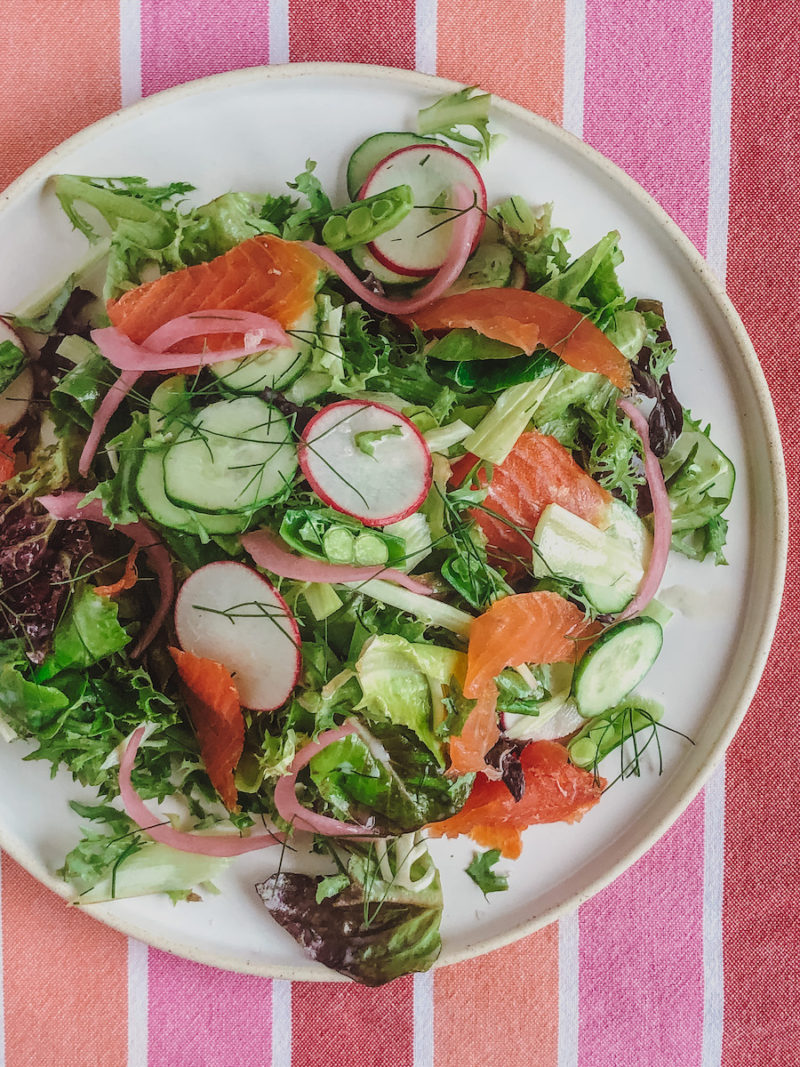 smoked sustainable trout salad