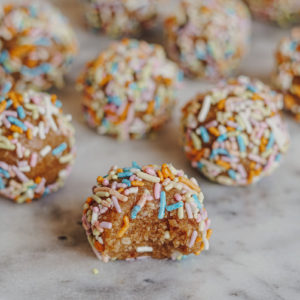 almond cookie batter donut holes