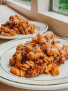 roasted red pepper romesco pasta