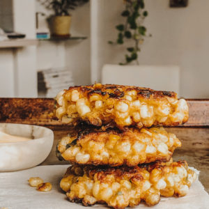 gluten free corn and scallion fritters