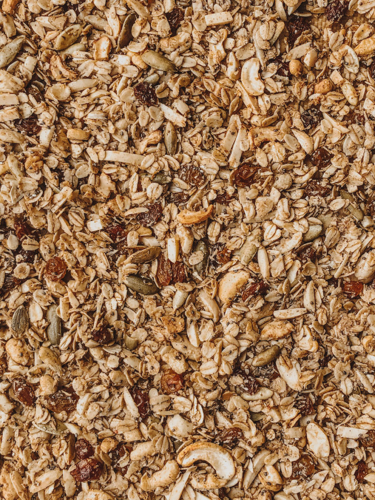 spiced almond granola