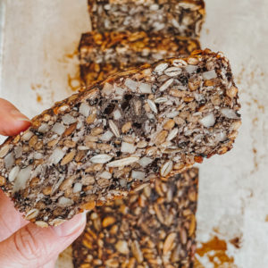 vegan gluten free seed everything bread