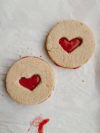 gluten free grain free vegan strawberry linzer cookie