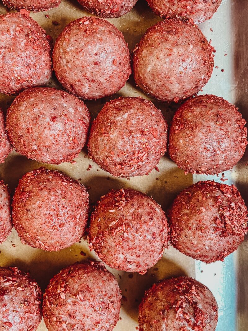 Strawberry Shortcake Bites