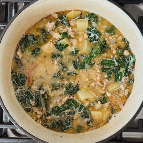 sausage white bean kale soup