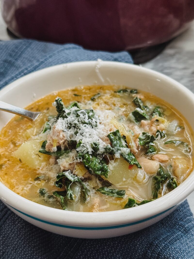 sausage white bean kale soup