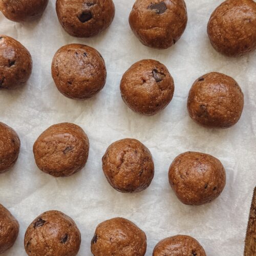 Pumpkin Cookie Dough Bites