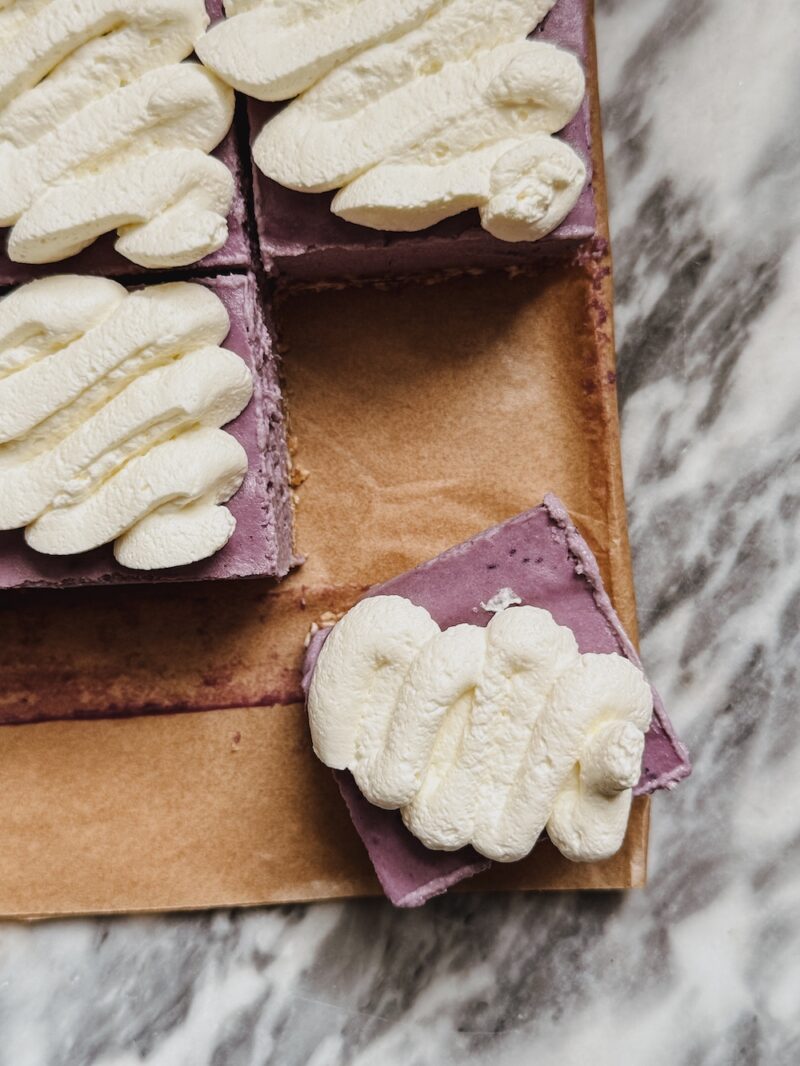 Concord Grape Cheesecake Bars